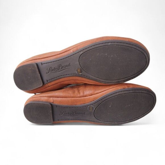 Lucky Brand Emmie Ballet Flats Bourbon Winter Haze (Brown) Women's 7.5M - Picture 8 of 12